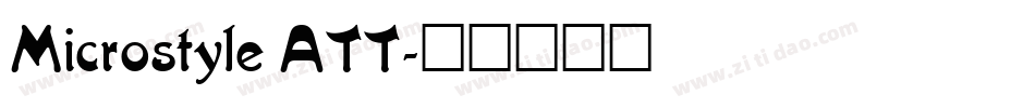 Microstyle ATT字体转换